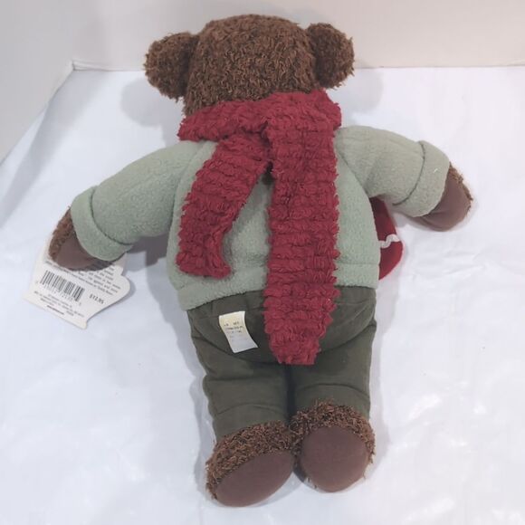 Hallmark Plush "Teddy Mittens" 2002 Winter Christmas Outfit - Picture 4 of 11